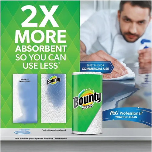 Miniatura 3 de Bounty 1939879 - Toallas de papel para cocina Select-A-Size, 2 capas, 110 hojas/rollo (74801/95054)