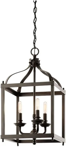 Miniatura 7 de KICHLER Larkin - Colgante de 2 luces de 14.75" en níquel cepillado