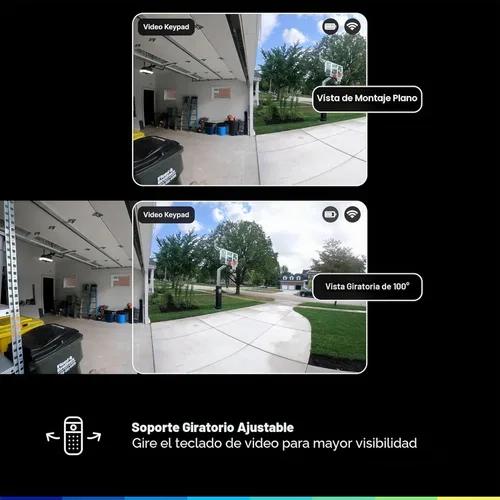 Miniatura 7 de myQ Smart Garage Door Video Keypad + Wired Power Adapter Kit, with Wide-Angle Camera, Customizable PIN Codes, and Smartphone Control, Works with