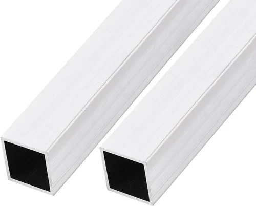 Miniatura 6 de METALLIXITY Tubo cuadrado de aluminio (1.575 in x 1.575 in x 0.039 in x 7.874 in) 2 piezas, tubo de aluminio 6063 - para muebles del hogar