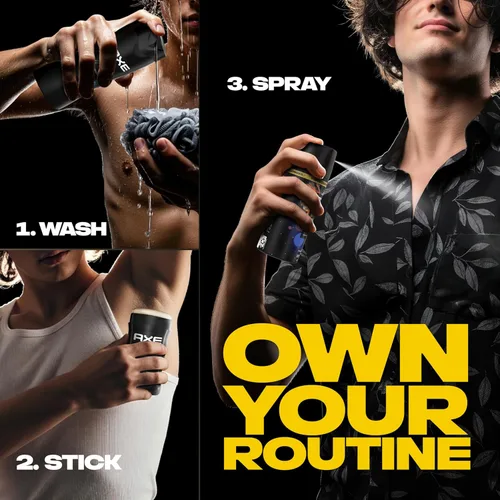 Miniatura 6 de AXE Fine Fragrance Collection - Aerosol corporal de 3 unidades, ámbar medianoche, 72 horas de frescura, sin aluminio, 2.9 onzas
