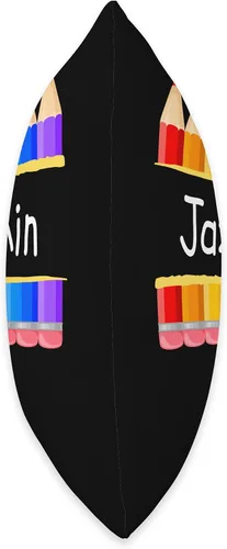 Miniatura 2 de School Teacher Student Name Jazmin Kindergarten Tag Kids Throw Pillow