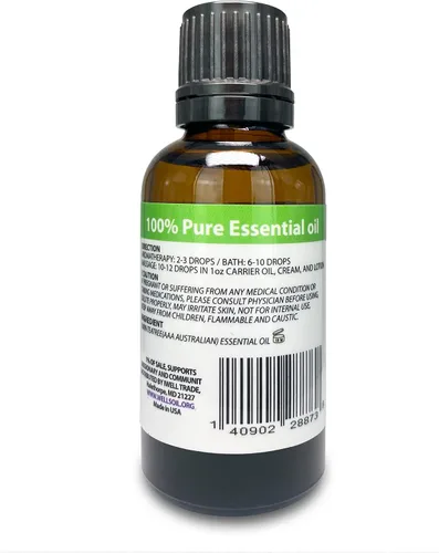Miniatura 2 de Well's Oil Aceite esencial de árbol de té 1 onza líquida Aceite de hoja 100% Melaleuca Alternifolia Aroma fresco para aromaterapia