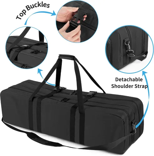 Miniatura 5 de samdew Funda para telescopio, bolsa de telescopio de doble capa para almacenamiento de telescopios astronómicos, funda acolchada de transporte