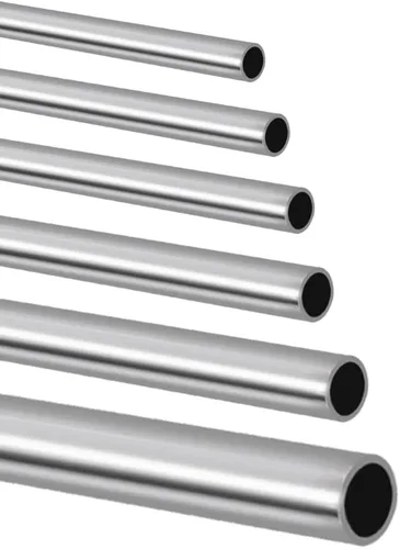 tubo de acero inoxidable 304, 3-12.5mm DE, 0.5-1mm de pared, 305mm de longitud, plateado, paquete de 6