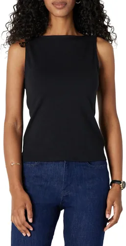 Miniatura 8 de Amazon Essentials Camiseta sin mangas de algodón ajustada para mujer Blanco