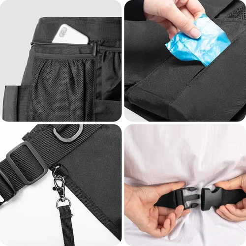 Miniatura 4 de LoDrid Delantal de limpieza para limpieza con 9 bolsillos, bolsa de limpieza con cinturón ajustable, delantal de suministros de limpieza profesional