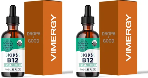 Miniatura 8 de Vimergy Suplemento orgánico de vitamina B12 líquida USDA de 2500 mcg, metilcobalamina y adenosilcobalamina de absorción rápida, vitaminas B12