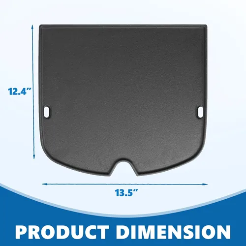 Miniatura 7 de SafBbcue 7034 Plancha de cocción de hierro fundido de repuesto para accesorios de parrilla de gas portátil Weber 9010001 Traveler, para inserto