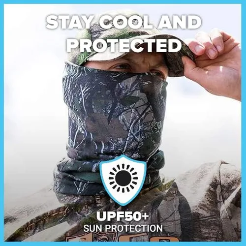 Miniatura 4 de SA Company Neck Gaiter 5 Pack Sun Protection Balaclava Multi Use and Stylish Face Mask Reusable Light Ski Mask