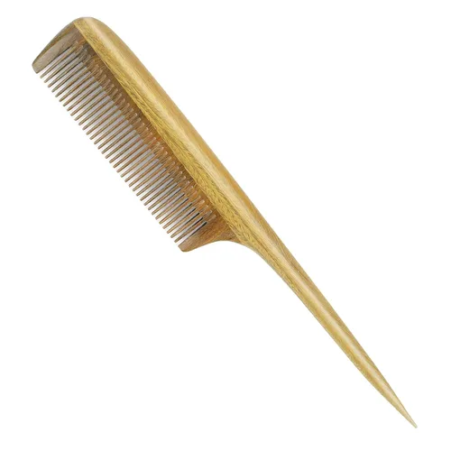 Miniatura 11 de Onedor - Juego de peines de madera de sándalo hechos a mano - Peines de madera con aroma antiestático, dientes anchos y finos para desenredar
