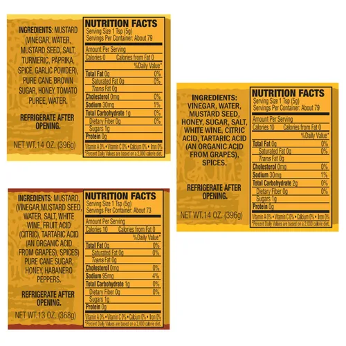 Miniatura 2 de Dillman Farm All Natural Honey Mustard - Paquete variado de 3 piezas Mostaza Miel, Mostaza Miel Dijon, Mostaza Habanero Miel Sin gluten, sin
