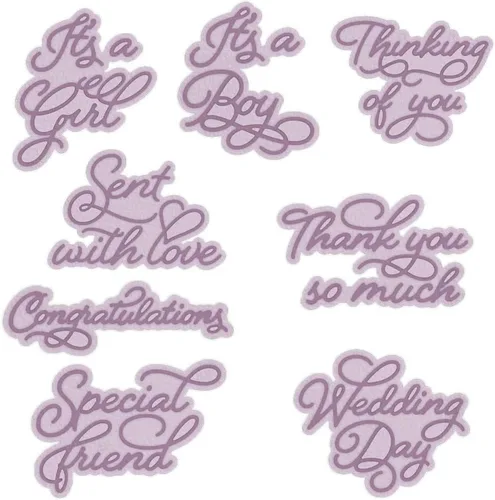 Miniatura 18 de 2 troqueles de corte de metal para tarjetas alfabetos, letras de metal para álbumes de recortes, manualidades, plantillas de grabado en relieve
