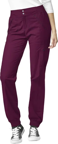 Miniatura 3 de WonderWink WonderFLEX - Camiseta curvada con cuello muesca para mujer 6208 y pantalón deportivo con cremallera tipo cargo 5908 (XS - 3XL)