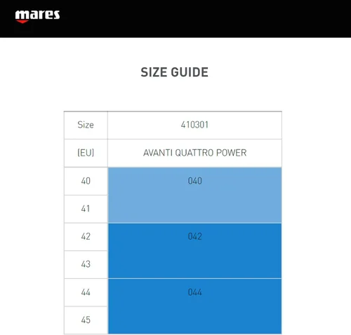 Miniatura 3 de Mares Adult Avanti Quattro Power Full Foot Anatomical Pocket Swim Fins - Durable Wear-Resistant Flexible Flippers for Swimming, Scuba Diving