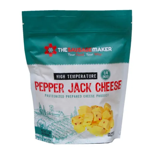 Miniatura 9 de The Sausage Maker® Queso cheddar de alta temperatura 5 libras de queso de alta temperatura para hacer salchichas, cubo cortado en cubitos de 1/4