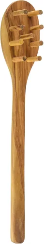 Miniatura 5 de Eddington - Servidor de ensalada italiano de madera de olivo, hecho a mano en Europa, juego de 2 piezas, 13 pulgadas