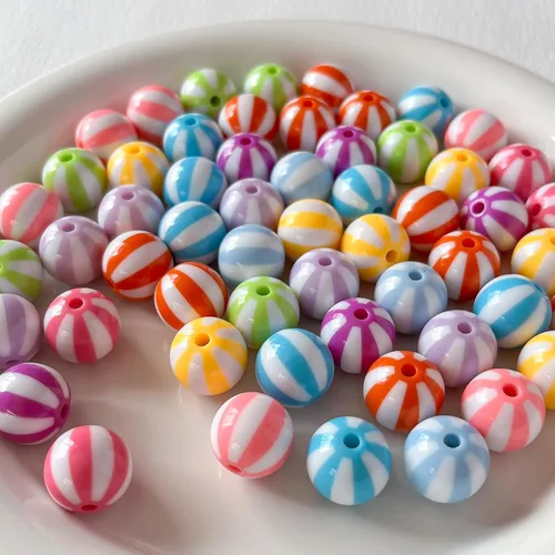 Cuentas acrílicas de 16 mm 100 unidades Cuentas coloridas Cuentas redondas multicolor para hacer joyas DIY (Cuentas esféricas) pcspcs Cuentas de bola
