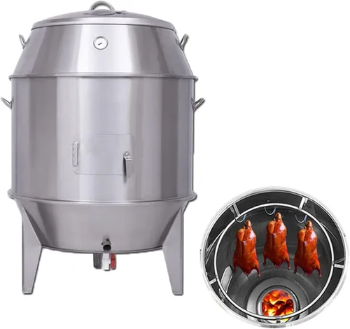 TECHTONGDA Duck Roaster - Cocina de pato asado al carbón, acero inoxidable con pantalla de temperatura para restaurante y uso doméstico