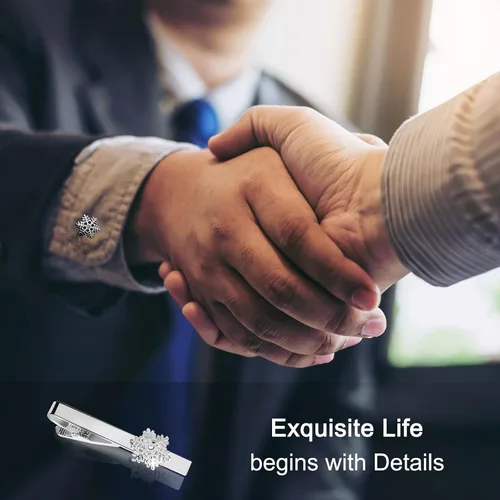 Miniatura 25 de Tie Clips for Men, Tie Clip, Tie Bar, Tie Bars for Men, Silver Tie Tack Pins Unique, Mens Lapel Pins for Suits Shirts, Neck Tie Clasps for Women