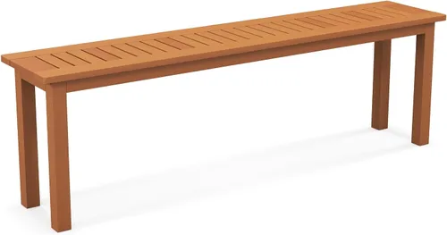 Miniatura 11 de Tangkula Banco de madera para patio, banco de madera maciza para 2 personas con asiento de listones, Loveseat de 39.5 pulgadas de largo con marco