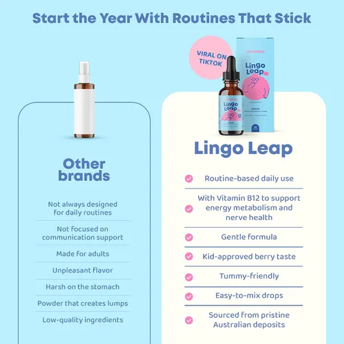 Miniatura 8 de JoySpring LingoLeap - Fórmula líquida para niños con zeolita clinoptilolita, B12 metilada y vitamina D3 Apoyo diario suave para el bienestar