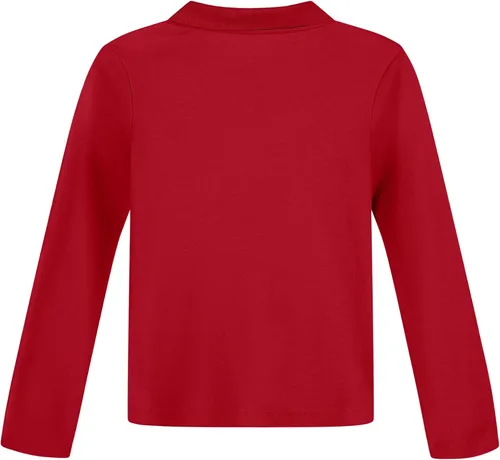 Miniatura 3 de NAUTICA Girls' School Uniform Long Sleeve Polo Shirt, Button Closure, Comfortable & Breathable Fabric