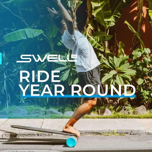 Miniatura 6 de Revbalance Swell 2.0 - Entrenador de tabla de equilibrio para surf y remo Medianoche - Negro