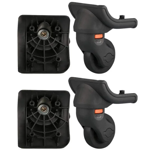 (DL-W073#) Ruedas giratorias conectadas silenciosas desmontables para ruedas de equipaje de repuesto Desgaste silencioso barra de dibujo caja DIY (4