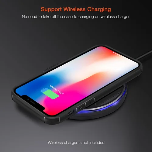 Miniatura 6 de TENDLIN Compatible con iPhone Xs Case/iPhone X Case Crystal Clear Hard Back Soft Bumper Funda protectora (negro)