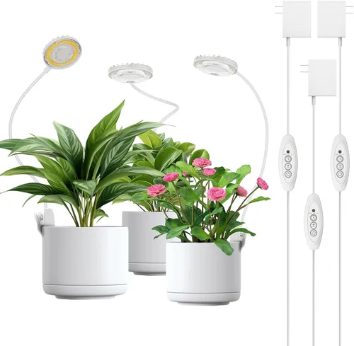 Miniatura 11 de Luces de cultivo para interiores, luces de plantas con clip para cultivo en interiores, lámpara LED de crecimiento de plantas de espectro completo