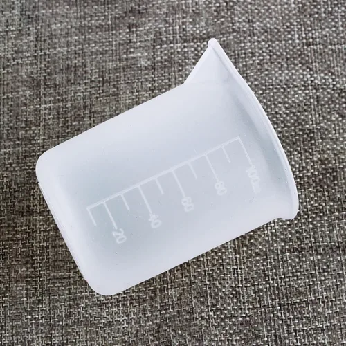 Miniatura 8 de Woohome 50 tazas medidoras de silicona para resina, vasos de mezcla antiadherentes de 3.4 fl oz con cuentagotas de plástico para moldes