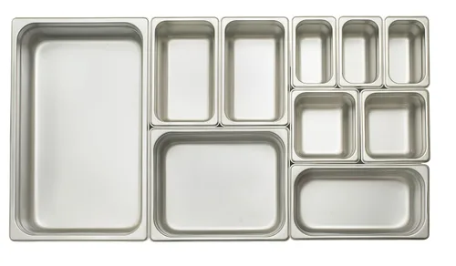 Miniatura 3 de Winco Bandeja de vapor antiatascos, 1/6 por 4 pulgadas, peso estándar