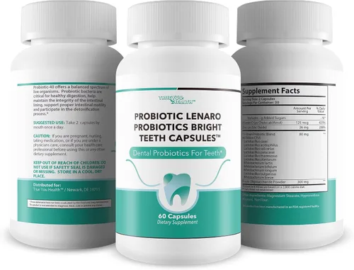Miniatura 4 de Probióticos Bright Teeth Cápsulas - Nuestros mejores probióticos dentales Soporte de dientes blancos - Probióticos dentales Blanqueamiento brillante