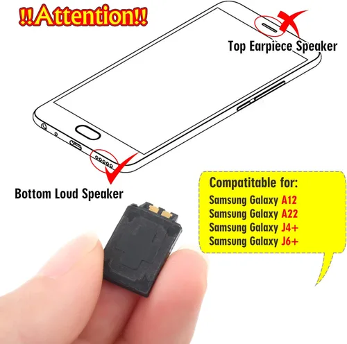Miniatura 6 de Para Samsung Galaxy A12 Altavoz Reemplazo Para Samsung Galaxy A22 Altavoz J4+/J6+ M10 M12 M20 M21 M30 M31 Timbre Altavoz Buzzer Asamblea