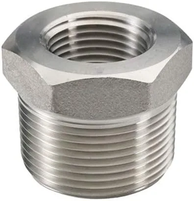 Miniatura 9 de Beduan - Buje reductor hexagonal de acero inoxidable, accesorio adaptador para tubería de fundición de 1-1/4" macho NPT a 1" hembra NPT