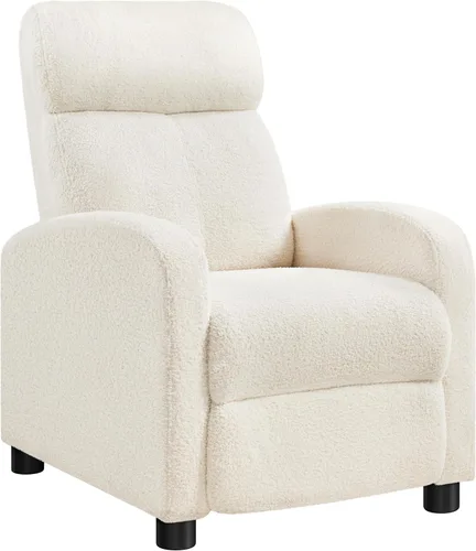 Miniatura 24 de Yaheetech Silla reclinable de pana para sofá individual, asiento de cine en casa, silla reclinable moderna ajustable para sala de estar, dormitorio