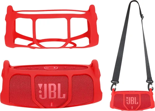 Miniatura 9 de Alltravel - Funda de silicona para JBL Charge 5, altavoz Bluetooth portátil, solución de protección completa portátil, piel personalizada