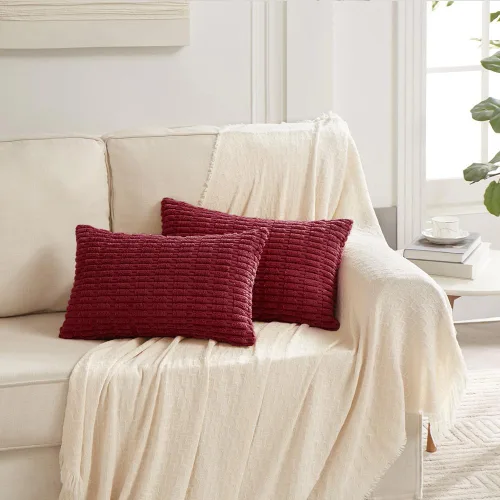 Miniatura 193 de Fancy Homi - Paquete de 2 fundas de almohada decorativas de color taupe de 22 x 22 pulgadas para sala de estar, sofá, cama, estilo rústico, bohemio