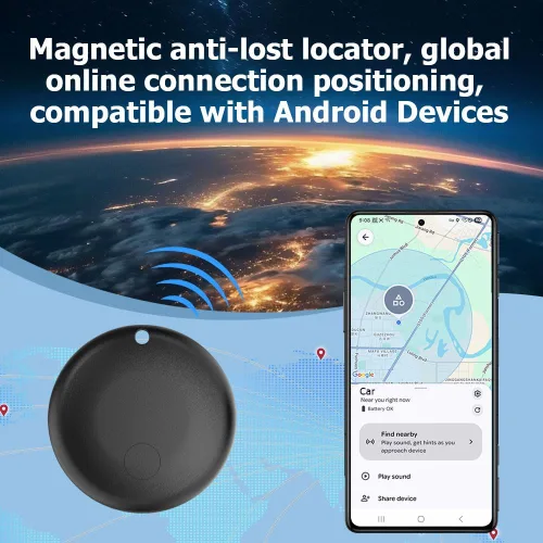 Miniatura 2 de Undetectable GPS Tracker for Vehicles Work with Built-in APP (Compatible with Android Device),Mini Car Tracker Tag With Magnet Global
