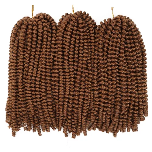 Miniatura 13 de Beyond Beauty Cabello de Ganchillo Spring Twist 90 hebras 8 pulgadas Spring Twists Esponjosas Trenzado, Trenzas de Ganchillo Spring Twist Bomb Twist