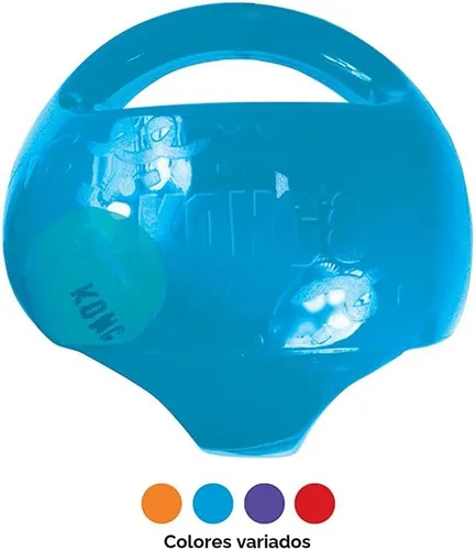 Miniatura 4 de KONG Jumbler Ball - Juguete interactivo para tiempo de juego de perros y cachorros - Juguete de búsqueda con pelota de tenis - Suministros