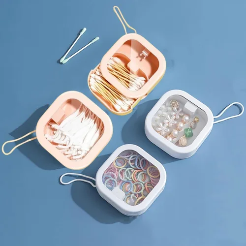 Miniatura 8 de Organizador de cintas para el cabello, pequeño organizador portátil para ligas para el cabello, se puede colgar en la pared, para accesorios