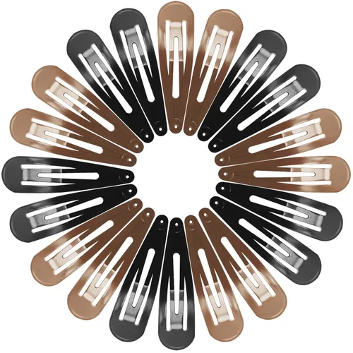 Miniatura 7 de Funtopia - 40 pinzas para el cabello a presión para mujeres y niñas, 40 unidades de 2.8 in / 2.8 pulgadas de largo, pinzas de metal antideslizantes