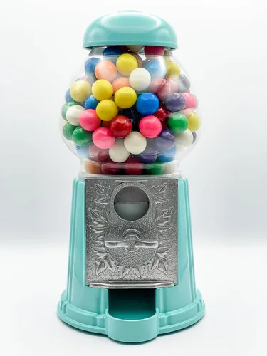 Miniatura 23 de Máquina clásica de chicle/dispensador de dulces, 9 pulgadas - negro