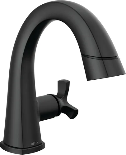 Miniatura 8 de Delta Grifo de baño extraíble Stryke, grifo de baño extraíble, grifo de baño cromado de un solo orificio con rociador extraíble, grifo de lavabo