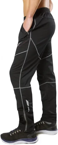 Miniatura 5 de baleaf Pantalones de forro polar para hombre, pantalones de ciclismo de invierno, ropa de bicicleta de montaña, equipo térmico para correr en clima