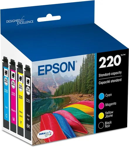 Miniatura 7 de Epson 220 DURABrite Ultra Ink - Paquete combinado de cartuchos de color y negro de capacidad estándar (T220120-BCS) funciona con Workforce WF-2630