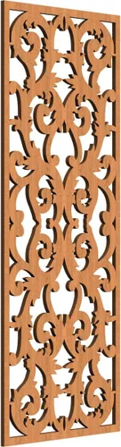 Miniatura 102 de Meadville Paneles decorativos de pared de madera con calado, 9 3/8 pulgadas de ancho x 24 3/8 pulgadas de alto x 1/4 de alto, aliso