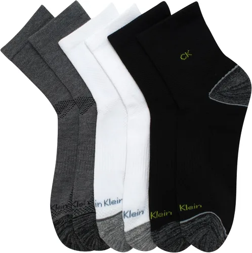 Miniatura 25 de Calvin Klein Calcetines deportivos acolchados de corte alto para hombre (paquete de 6)